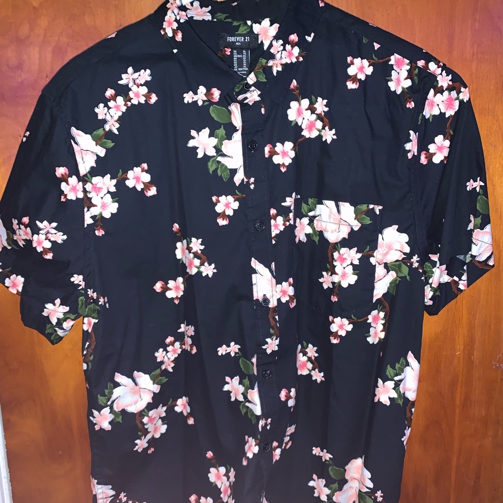 Cherry Blossom Button-Up